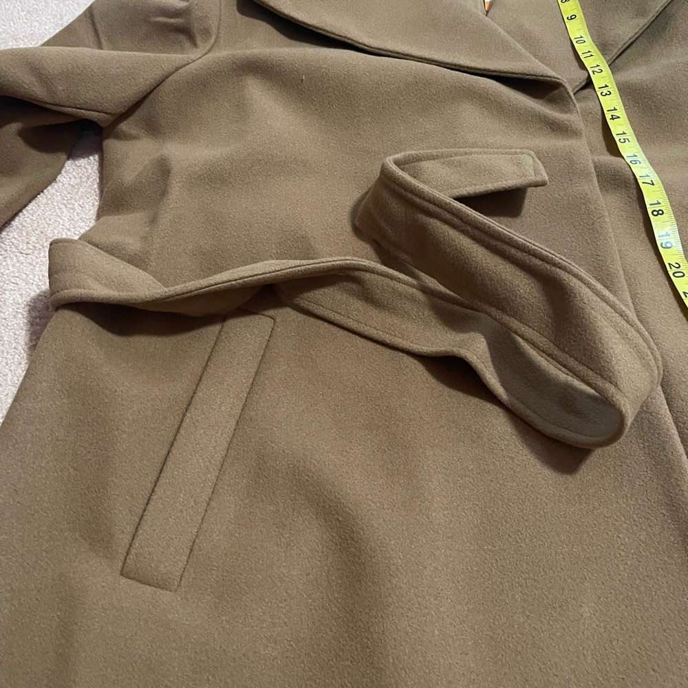 TAHARI Elegant Brown Women's Coat water resistant - Picture 15 of 17